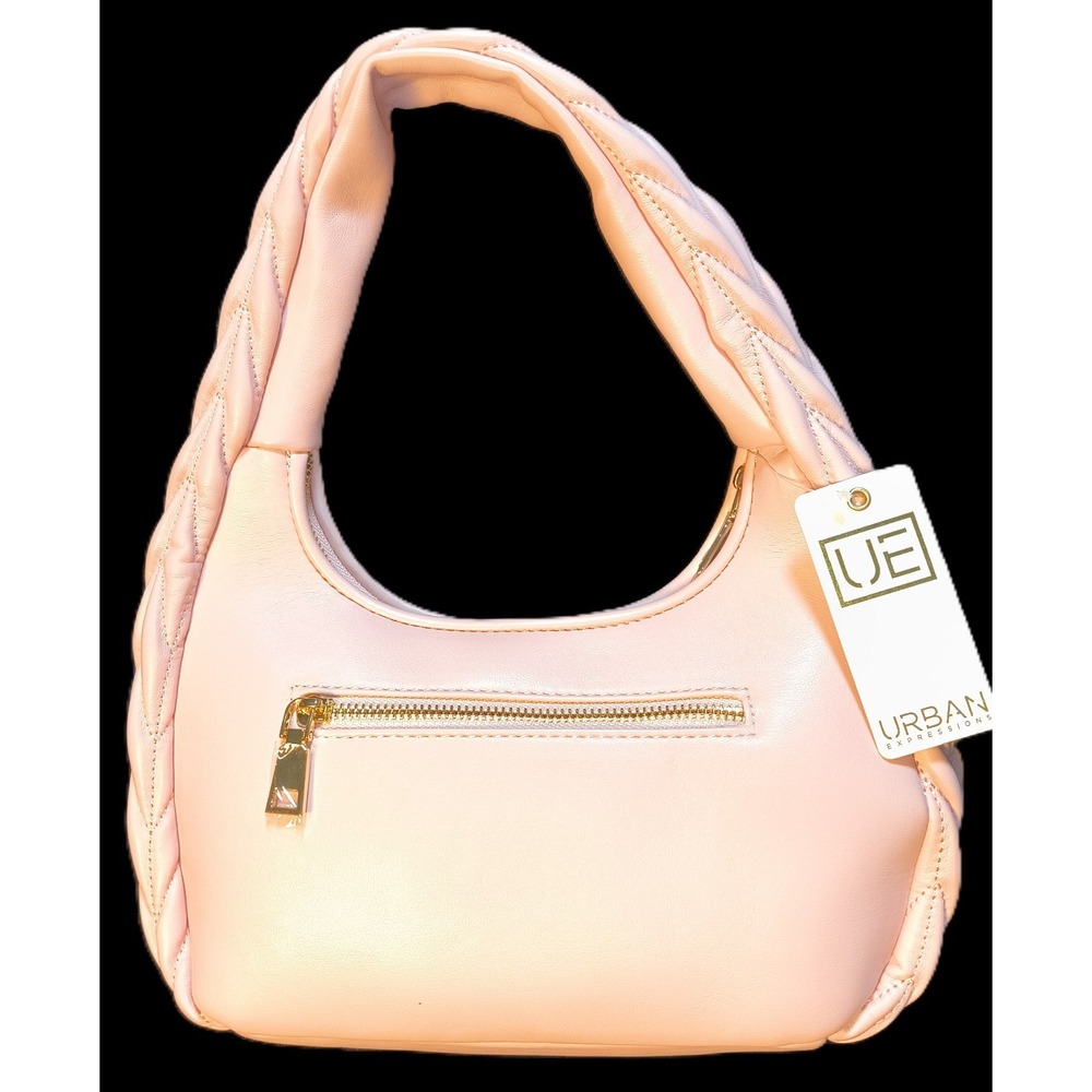 Urban Expressions, Quilted Shoulder bag, Lt Pink, Gold-tone hardware - Picture 2 of 9